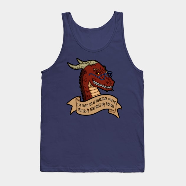 Wise Dragon Tank Top by MarceloMoretti90